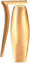 Classic Lancaster County Style Buttplate, sand cast brass

Overall length 4-5/8", width 1-1/2", comb 2-1/8"